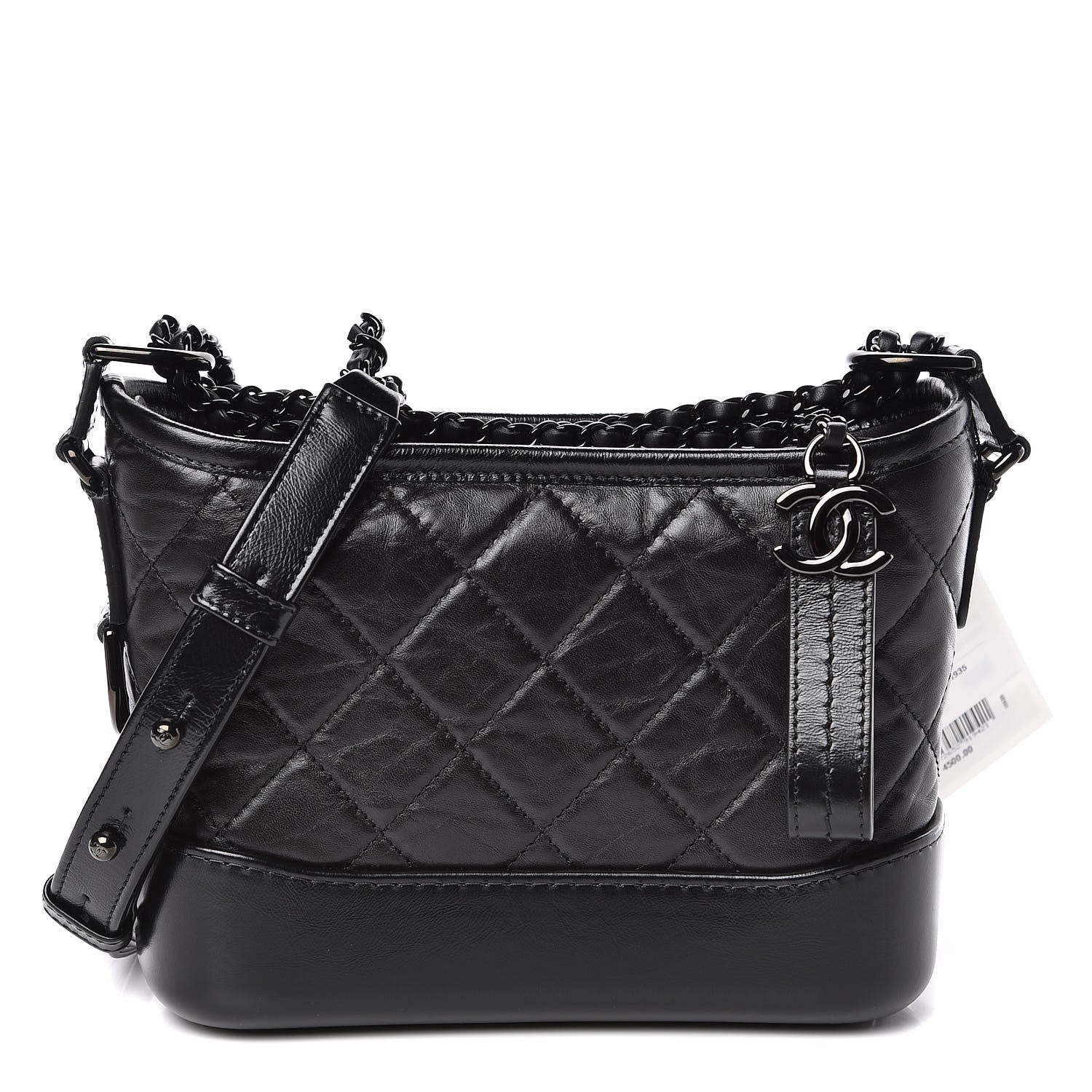 Chanel Aged Calfskin Quilted Small Gabrielle Hobo So Black 1 of 10