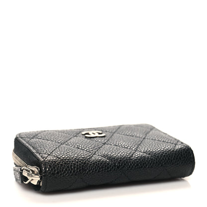 Chanel Caviar Quilted Zip Coin Purse Black 4 of 8
