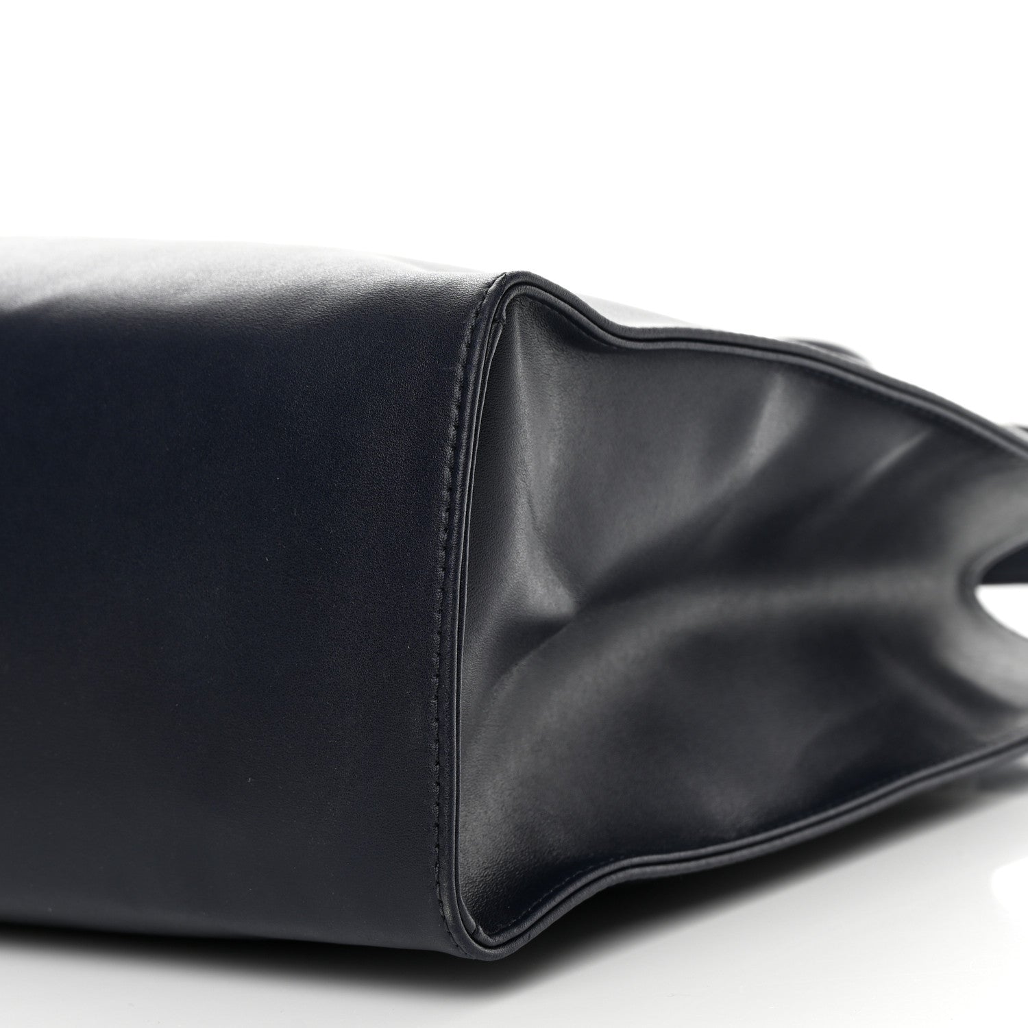 Telfar Vegan Leather Medium Shopping Bag Navy 10 of 11