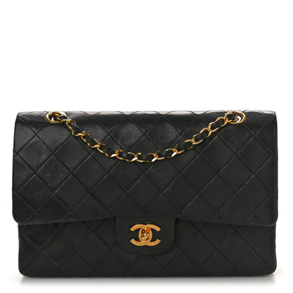 Chanel Lambskin Quilted Medium Double Flap Black 1 of 11