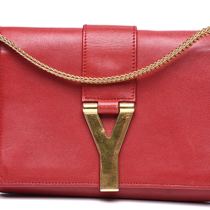 Saint Laurent Calfskin Classic Y Ligne Chain Wallet Red 16 of 16