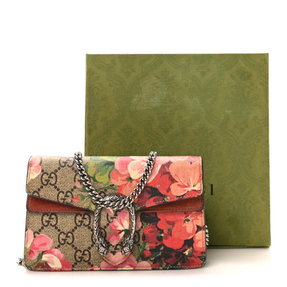 Gucci GG Supreme Monogram Blooms Super Mini Dionysus Shoulder Bag Beige Multicolor Dry Rose 10 of 10
