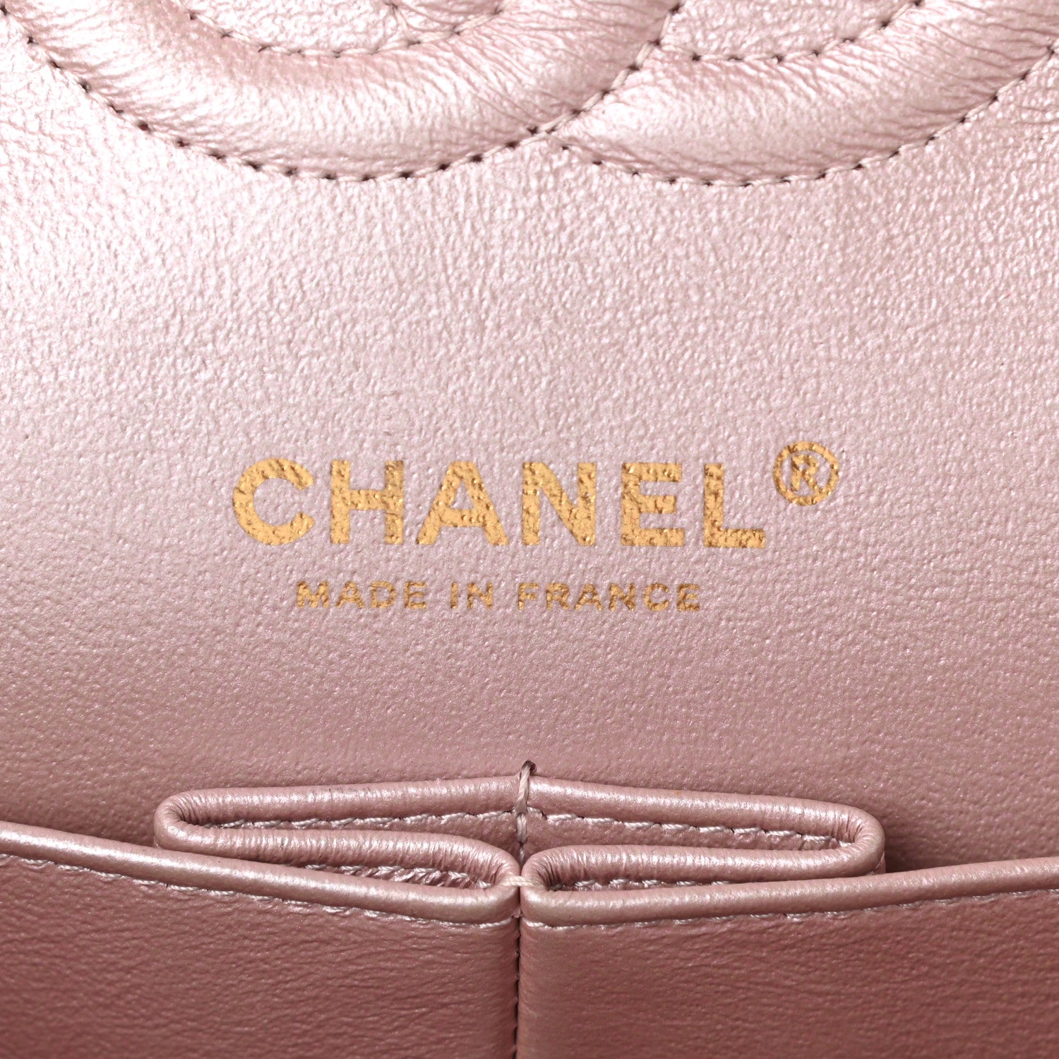 Chanel Iridescent Calfskin Quilted Medium Double Flap Light Pink 6 of 11