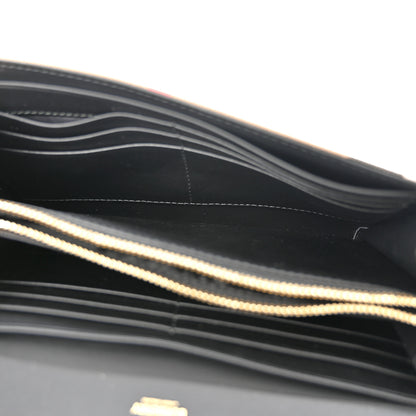 Burberry Calfskin House Check Hannah Wallet with Detachable Strap Black 5 of 11