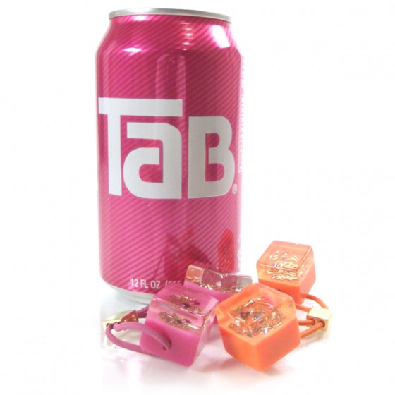 Inclusion Hair Cubes Pink/Orange