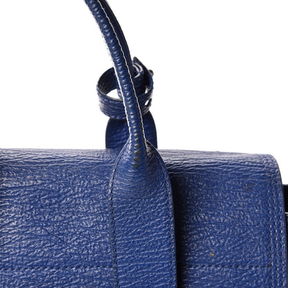 3.1 Phillip Lim 3.1 Textured Calfskin Large Pashli Satchel Cobalt 23 of 26
