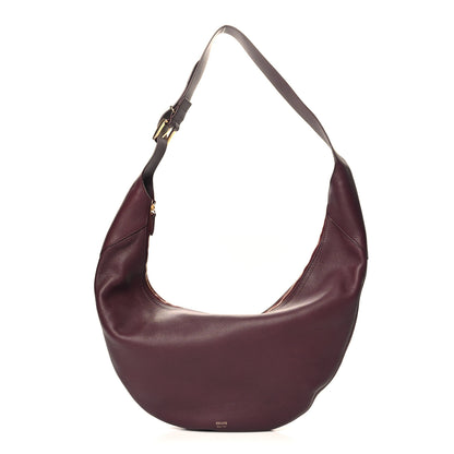 Khaite Pebbled Calfskin August Hobo Eggplant 1 of 9