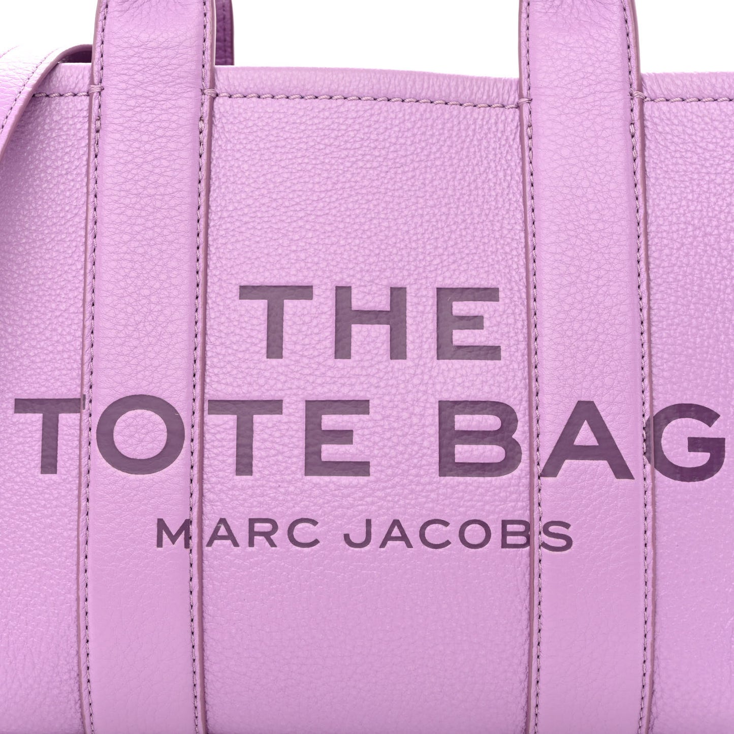 Grained Calfskin Small The Tote Bag Regal Orchid