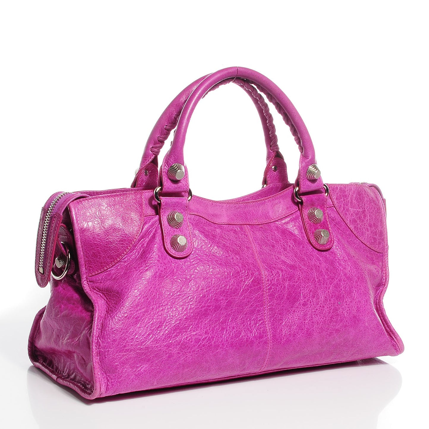Agneau Giant 21 Silver Hardware Part Time Magenta