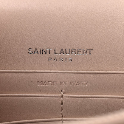 Saint Laurent Smooth Calfskin Classic Monogram Kate Tassel Chain Wallet Marble Pink 6 of 10