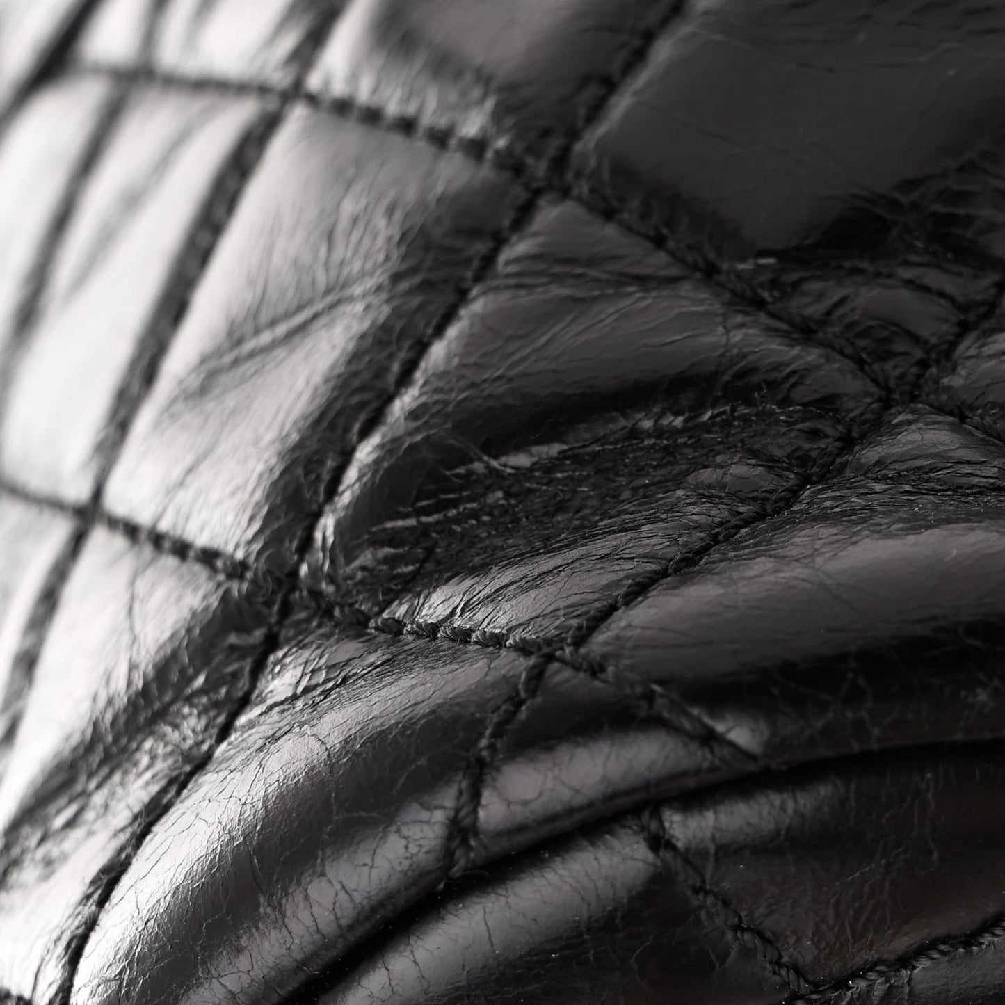 Glazed Calfskin Quilted Small Salzburg Mountain Backpack Black