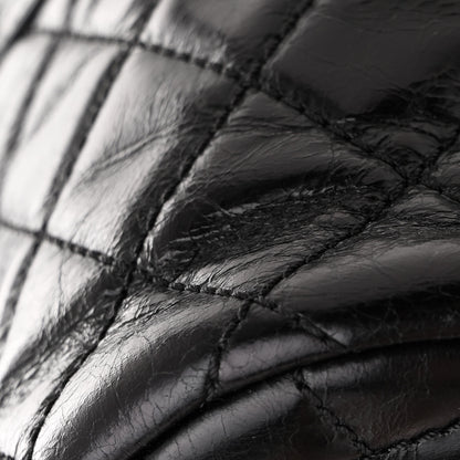 Chanel Glazed Calfskin Quilted Small Salzburg Mountain Backpack Black 11 of 11