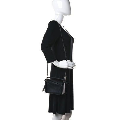 Loewe Calfskin Mini Puzzle Bag Black 2 of 10