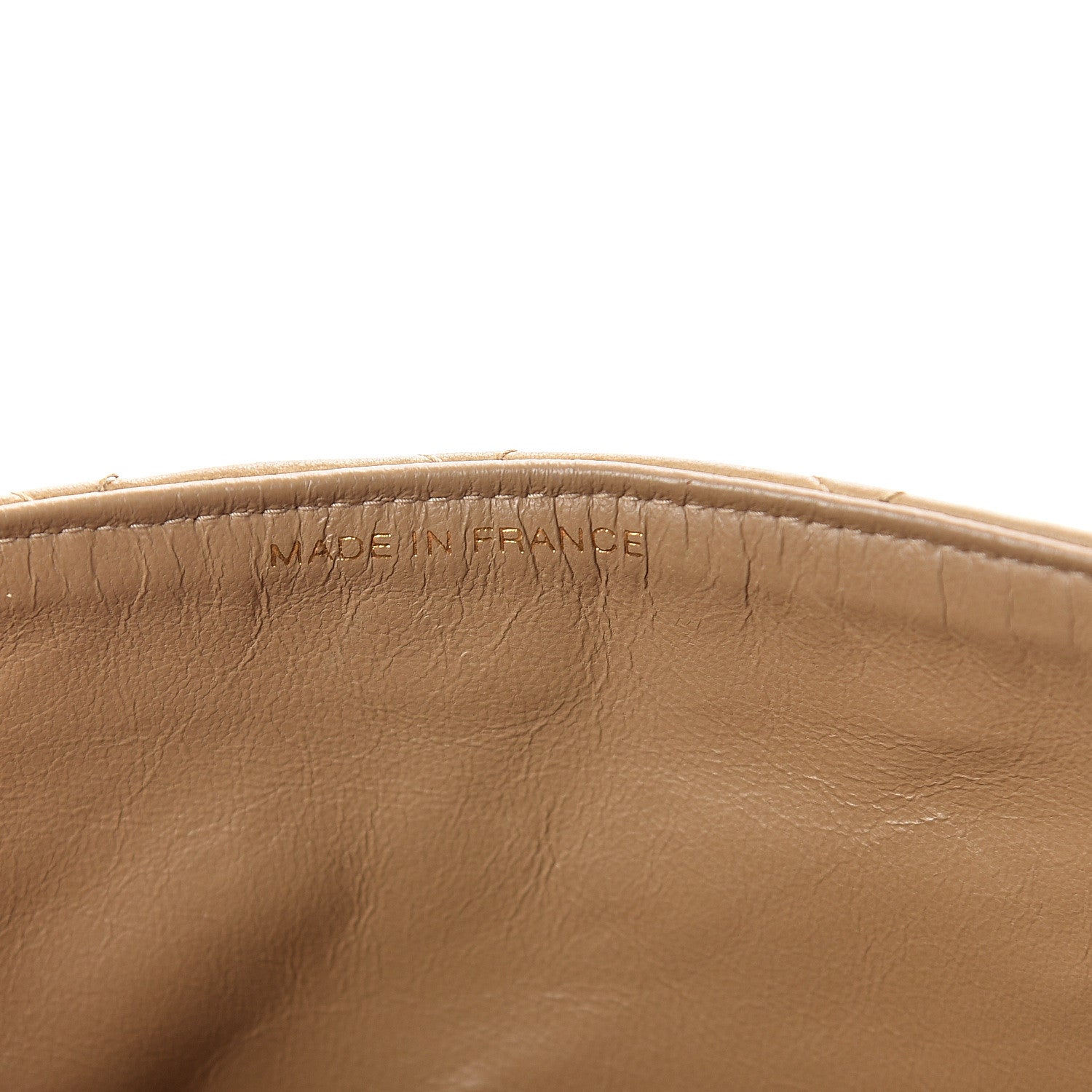 Chanel Lambskin Quilted Medium Single Flap Beige 7 of 9