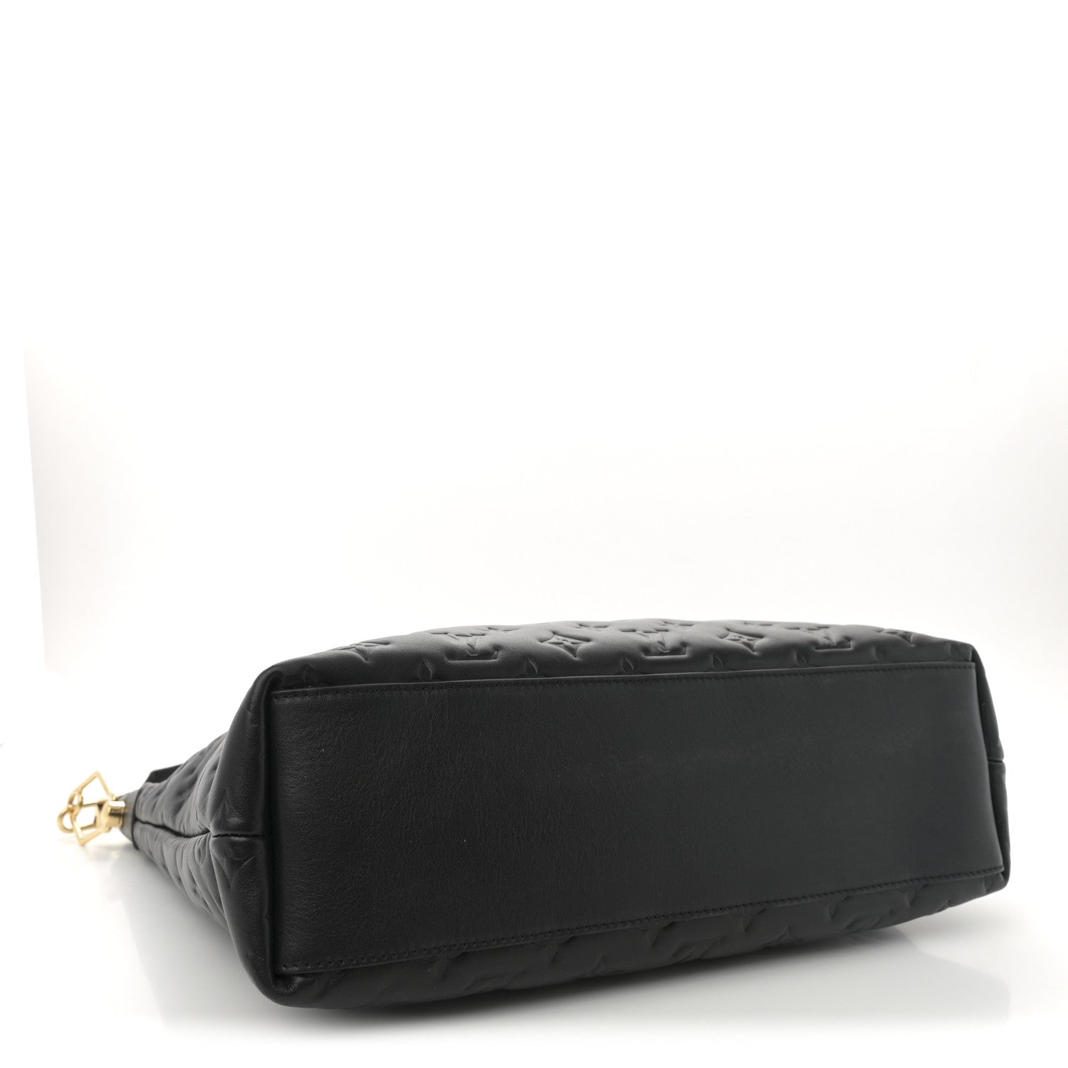 Louis Vuitton Lambskin Embossed Monogram Coussin Hobo MM Black 5 of 11