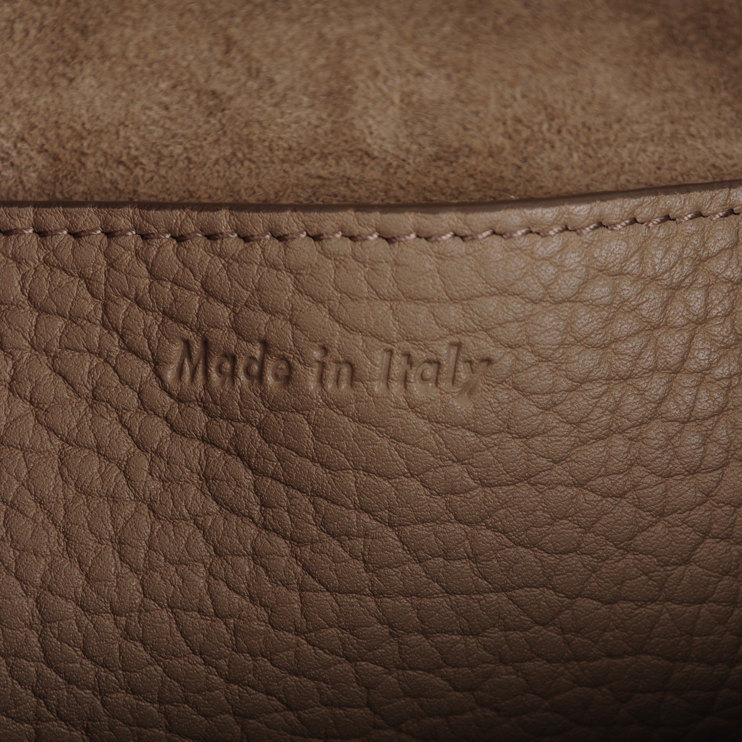 Celine Crisp Calfskin Medium Zipped Hobo Dune 6 of 7