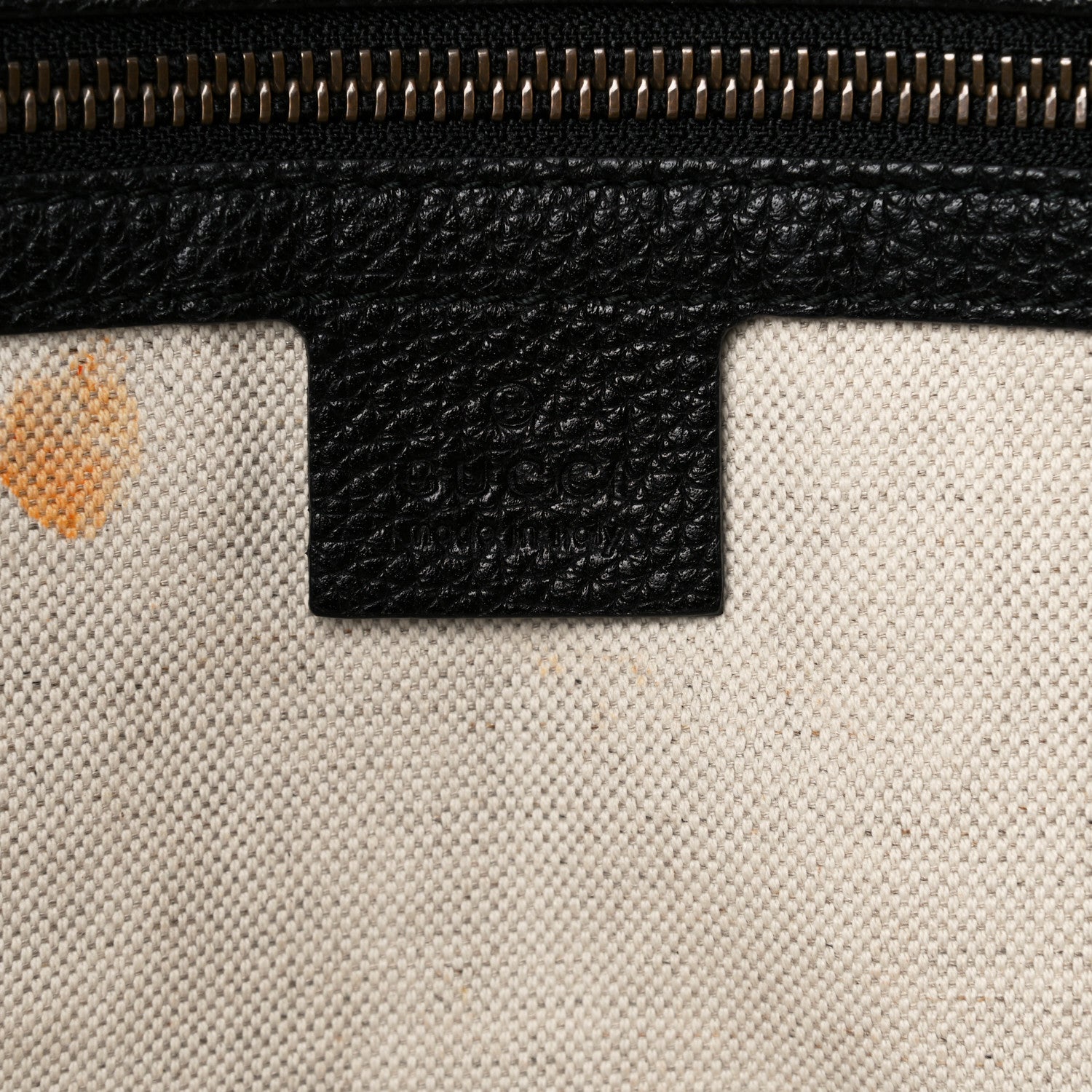 Gucci Grained Calfskin Logo Half Moon Hobo Black 12 of 14
