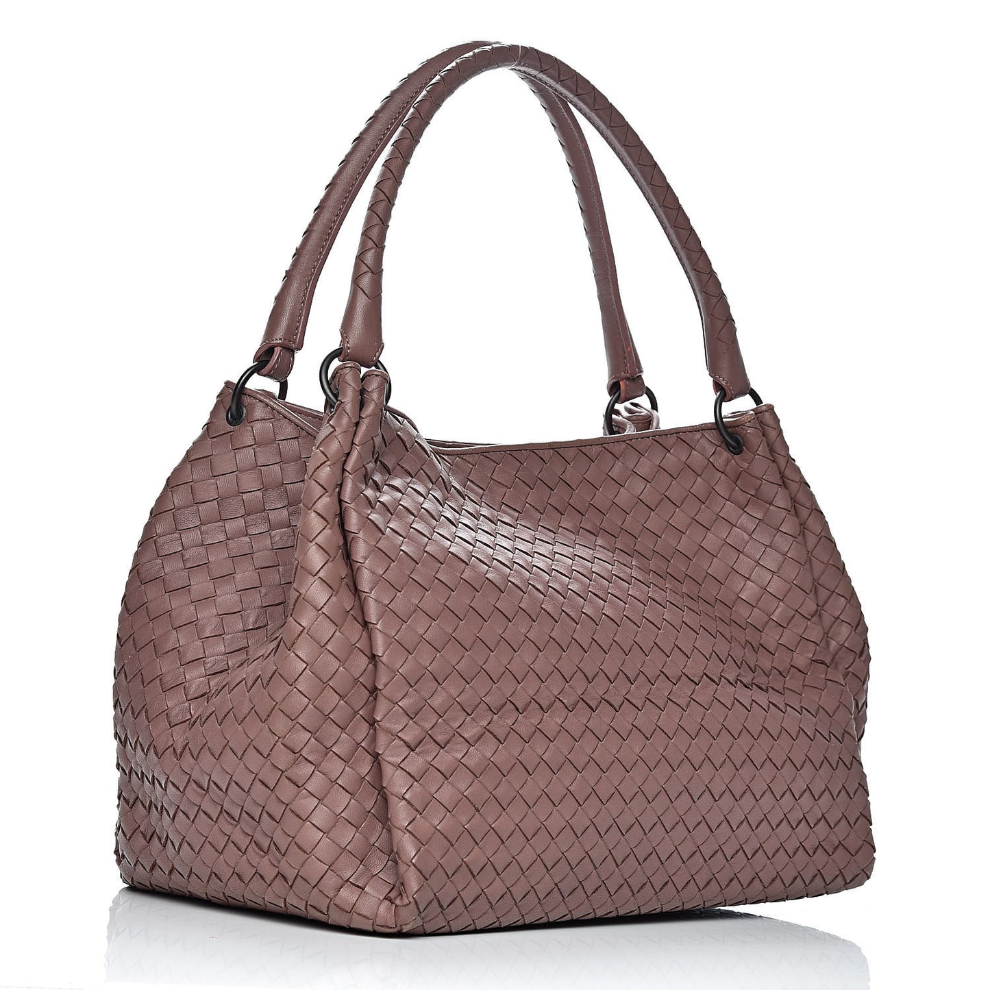 Nappa Intrecciato Parachute Bag Dark Deco Rose