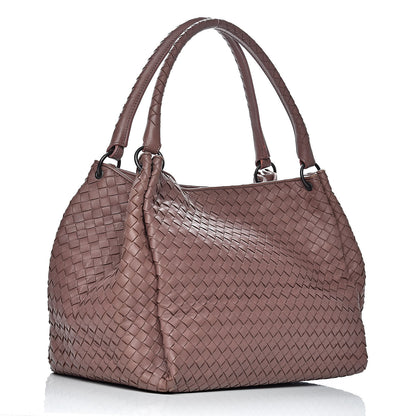 Bottega Veneta Nappa Intrecciato Parachute Bag Dark Deco Rose 3 of 17