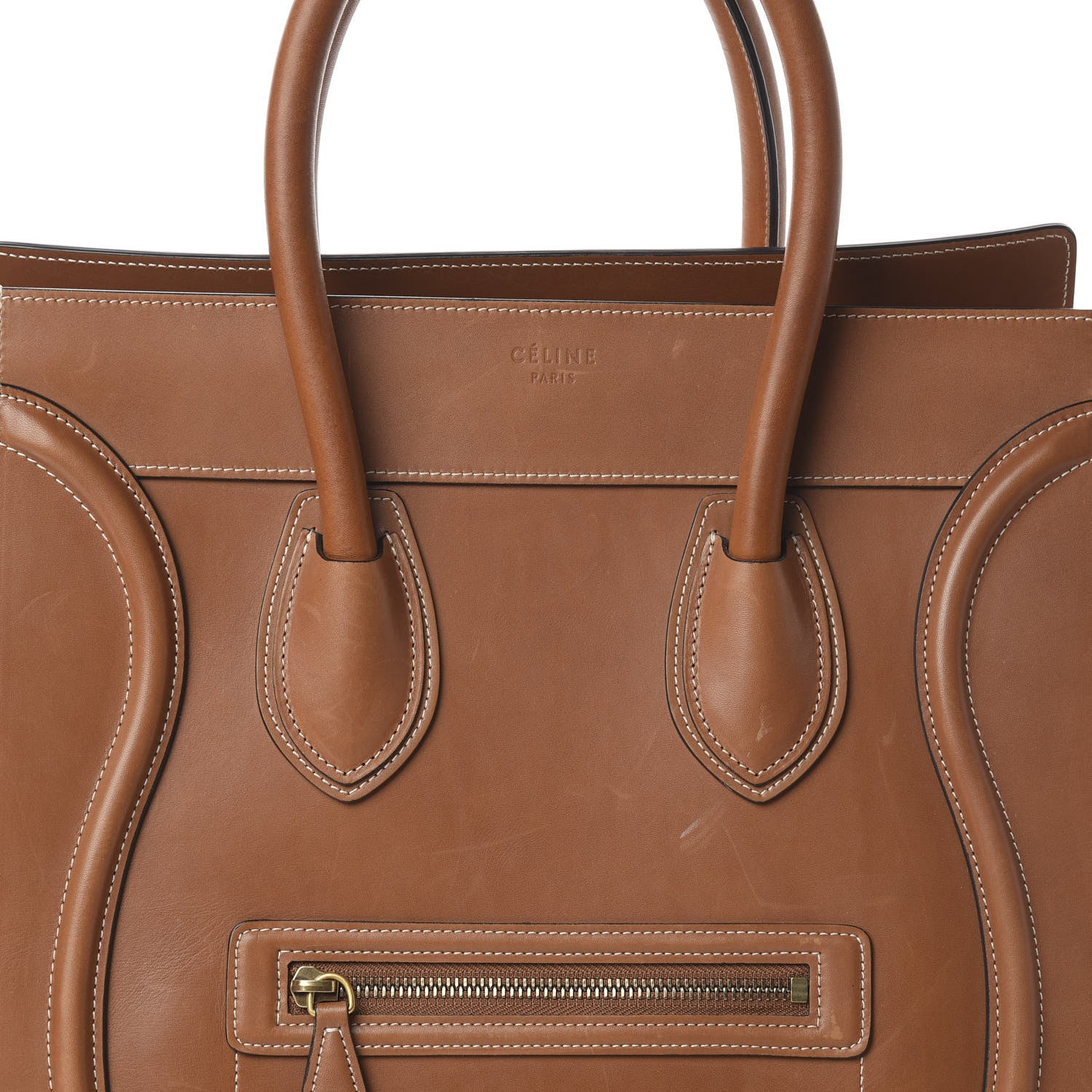 Celine Natural Calfskin Mini Luggage Tan 6 of 8