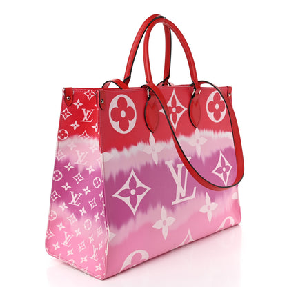 Louis Vuitton Monogram Escale Onthego GM Rouge 3 of 12