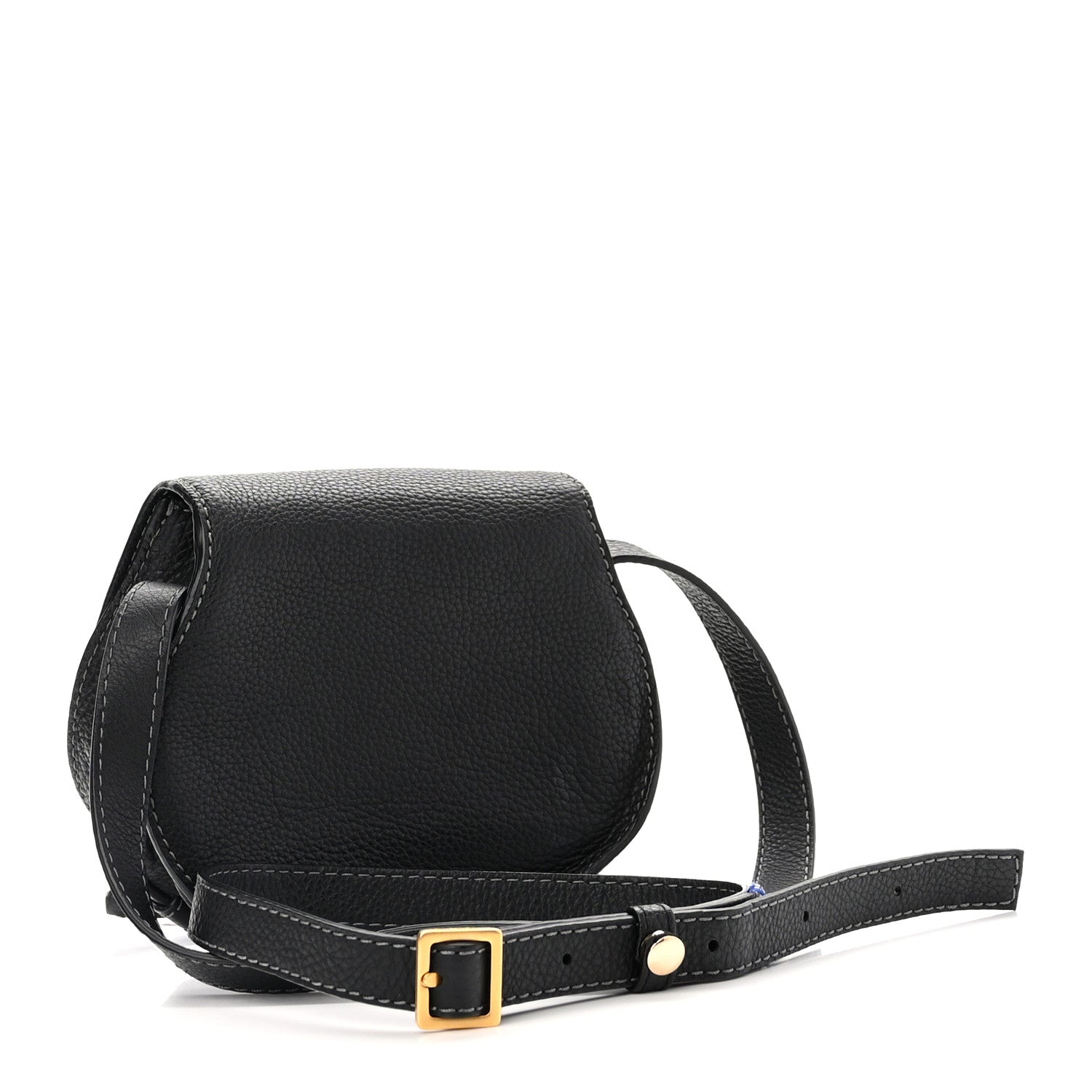 Chloe Calfskin Mini Marcie Round Crossbody Bag Black 3 of 10