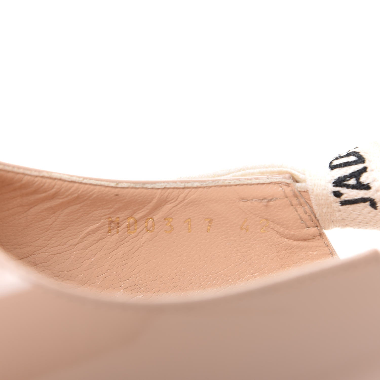 Christian Dior Patent Ribbon J'Adior Slingback 65mm Pumps 42 Nude 10 of 11