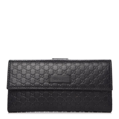 Gucci Microguccissima Continental Flap Wallet Black 1 of 11