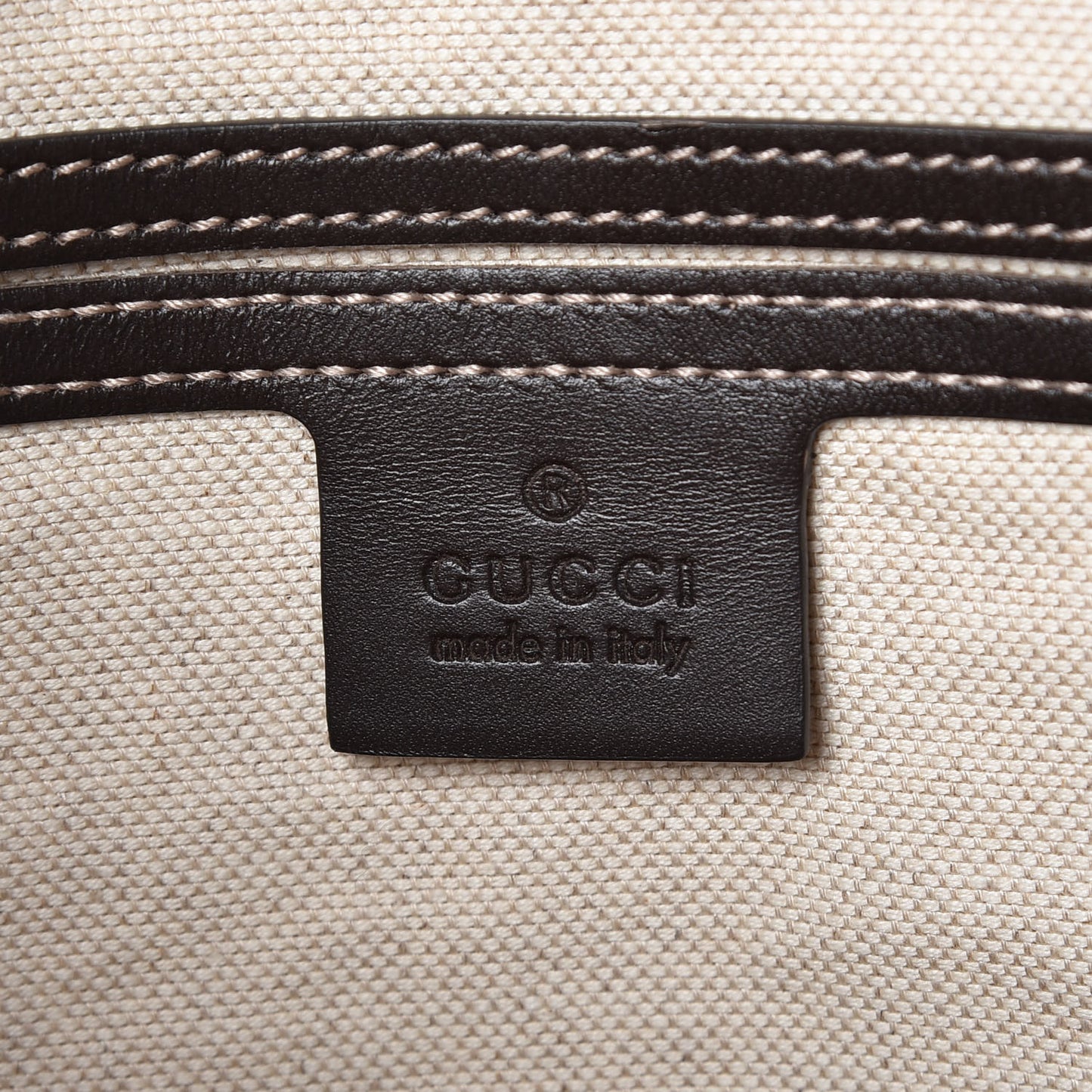 GG Supreme Monogram Medium Flat Messenger Bag Dark Brown
