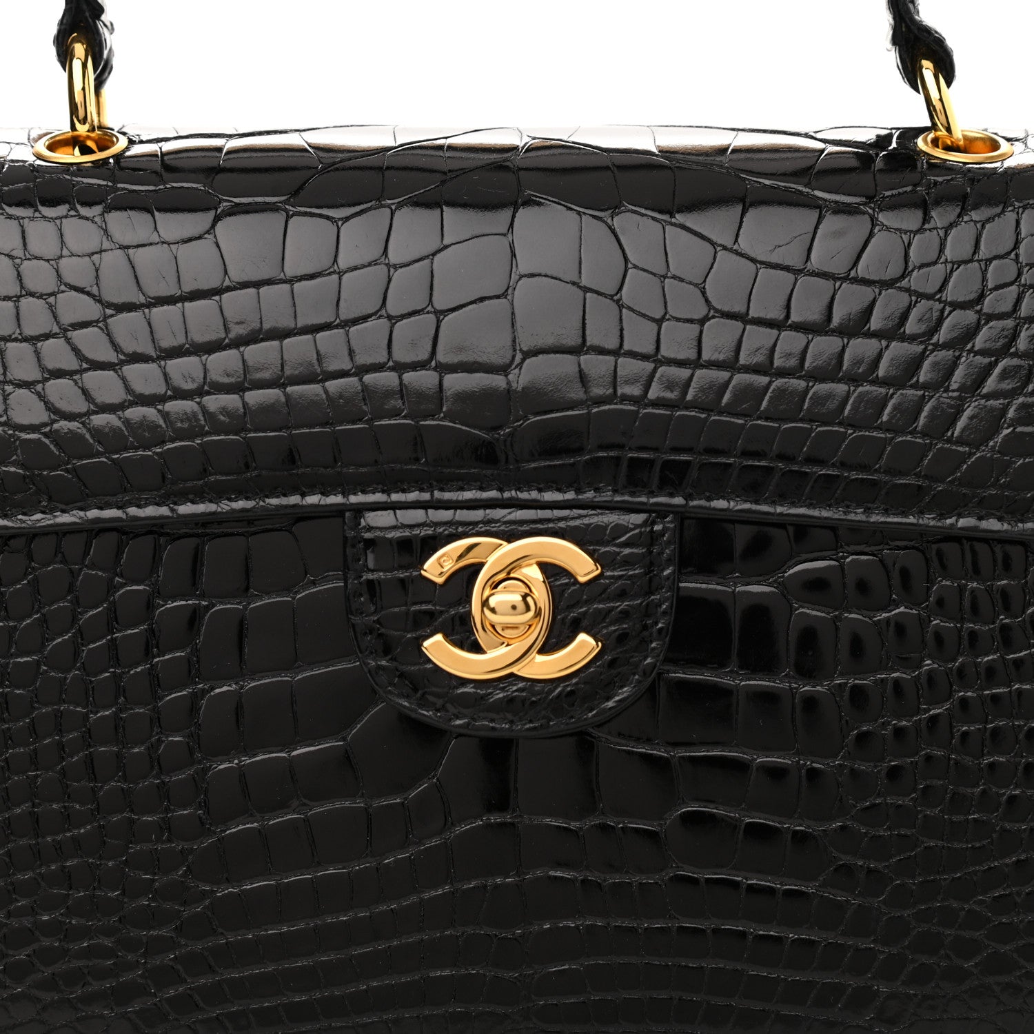 Chanel Alligator Small Single Flap Black 10 of 12