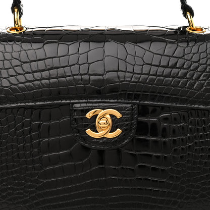 Chanel Alligator Small Single Flap Black 10 of 12