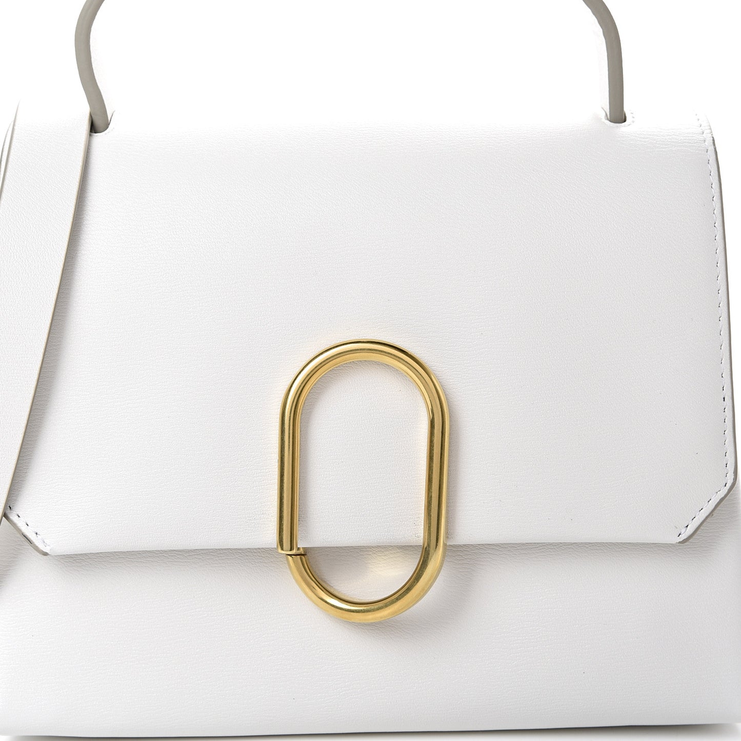 3.1 Smooth Calfskin Mini Alix Top Handle Satchel White