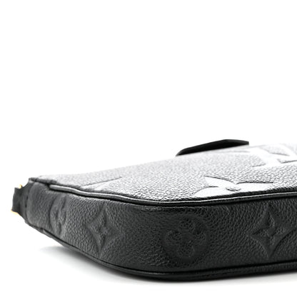 Louis Vuitton Empreinte Monogram Giant Multi Pochette Accessories Mini Pochette Black 8 of 9