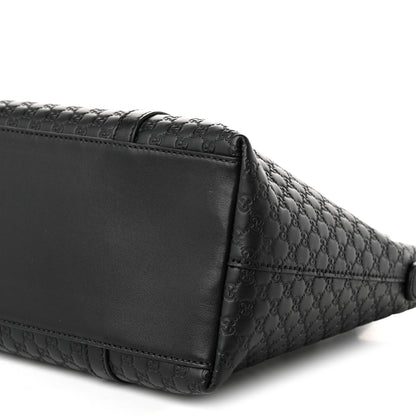 Gucci Soft Microguccissima Small Zippered Satchel Black 9 of 9