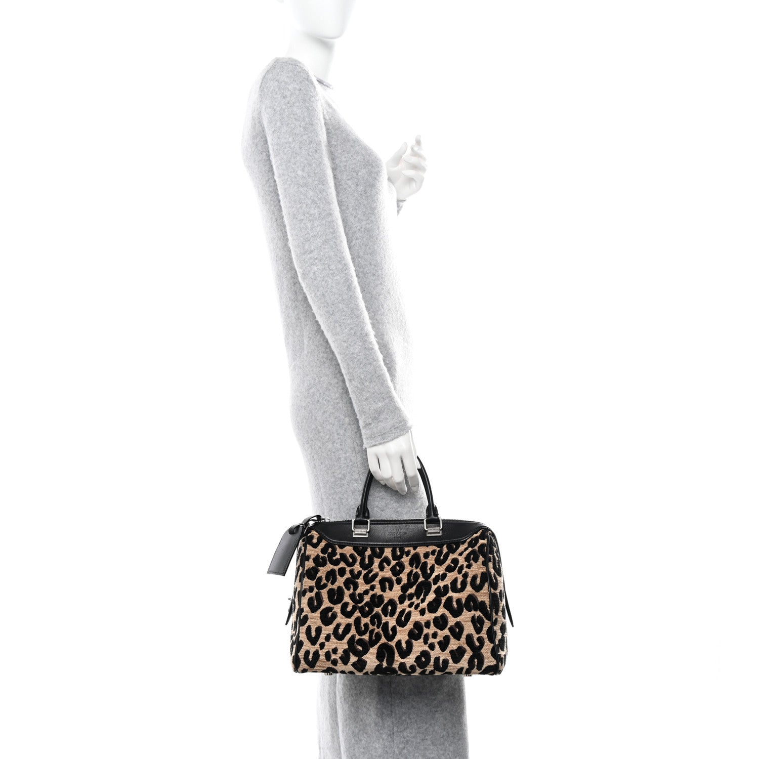 Louis Vuitton Jacquard Velvet Leopard Print Stephen Sprouse Speedy 2 of 10