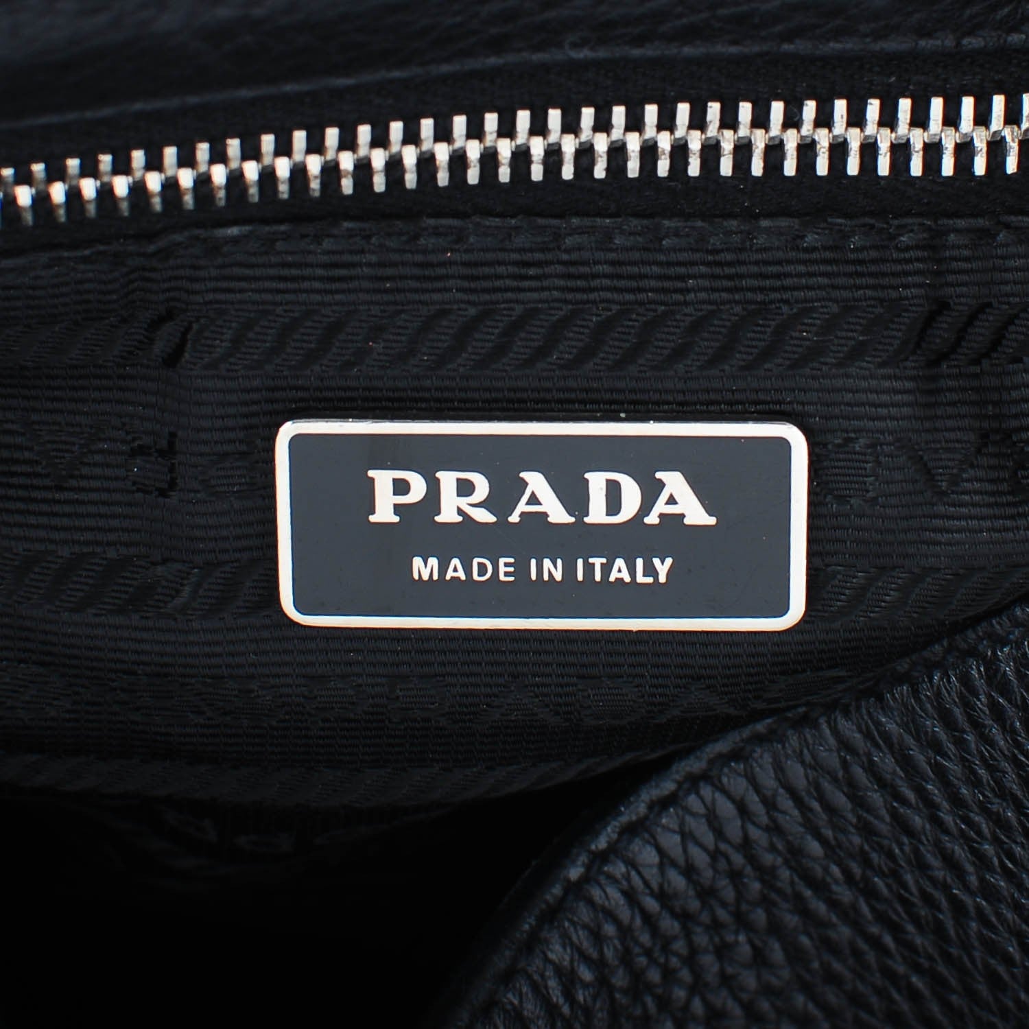 Prada Vitello Daino Shoulder Flap Bag Nero Black 6 of 7