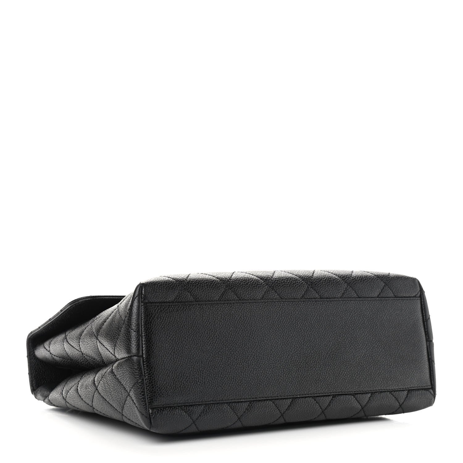 Chanel Caviar Quilted Jumbo Kelly Flap Black 3 of 9