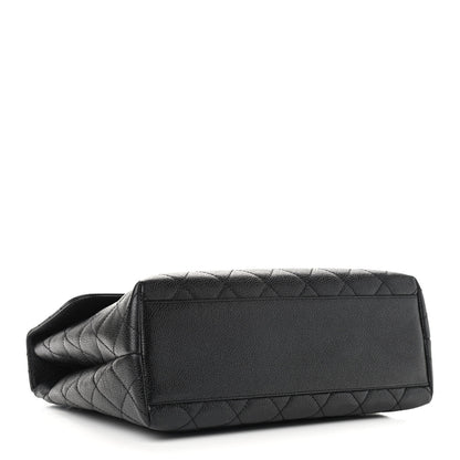 Chanel Caviar Quilted Jumbo Kelly Flap Black 3 of 9