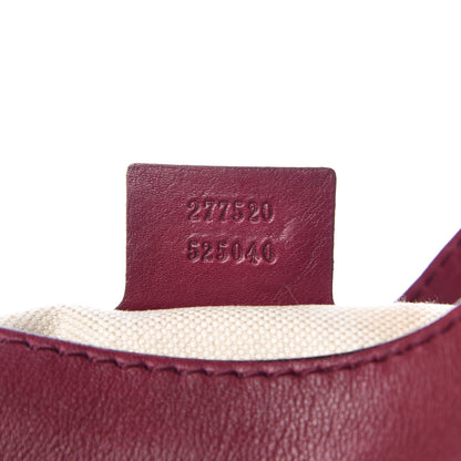 Gucci Calfskin Medium Jackie Shoulder Bag Burgundy 7 of 17