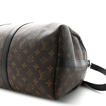 Louis Vuitton Monogram Macassar Keepall Bandouliere 45 9 of 9