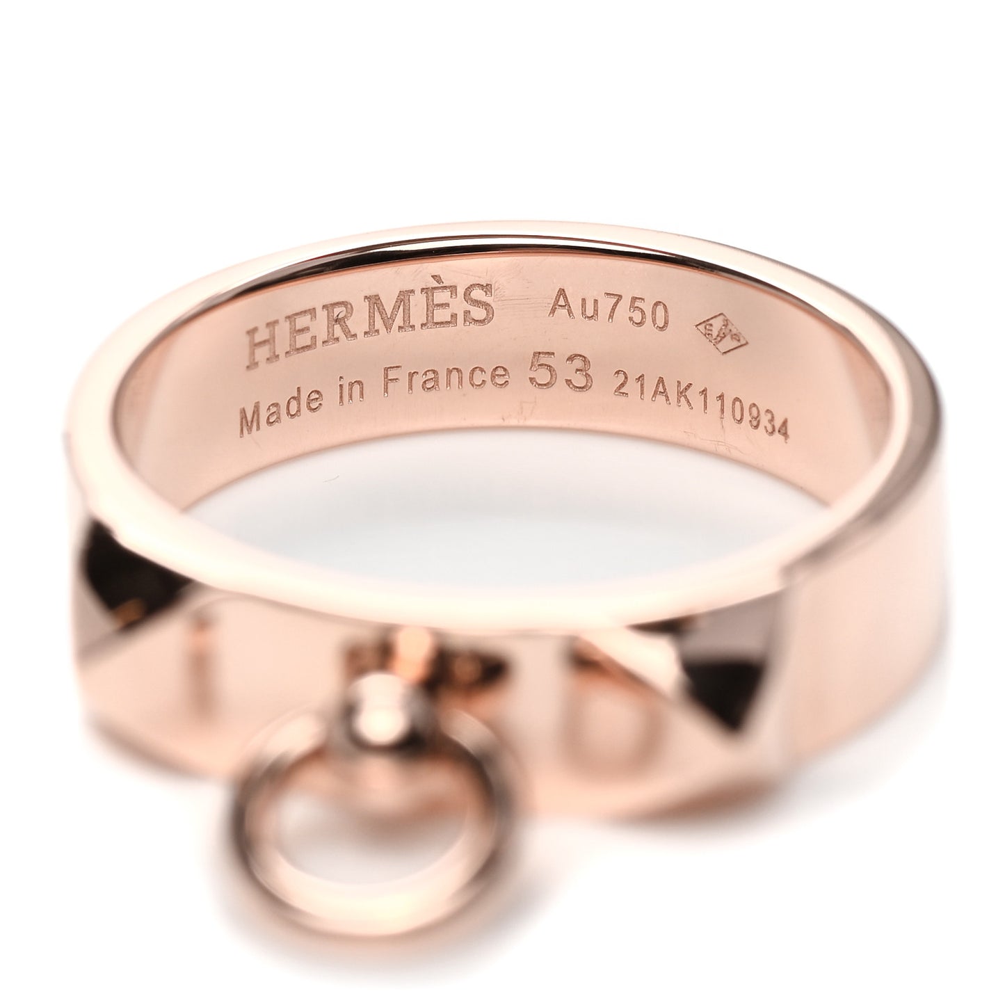 18K Rose Gold PM Collier De Chien Ring 53 6.25