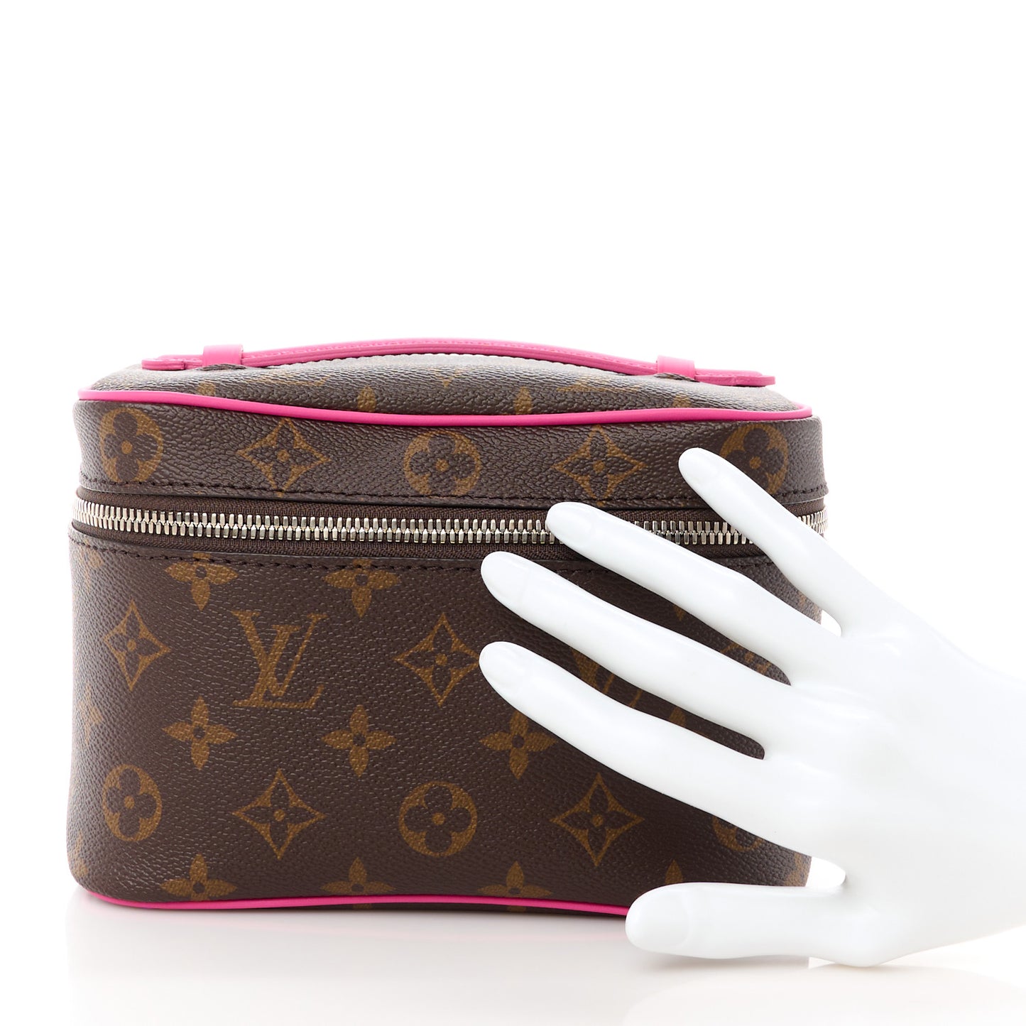 Monogram Macassar Nice Mini Fuchsia