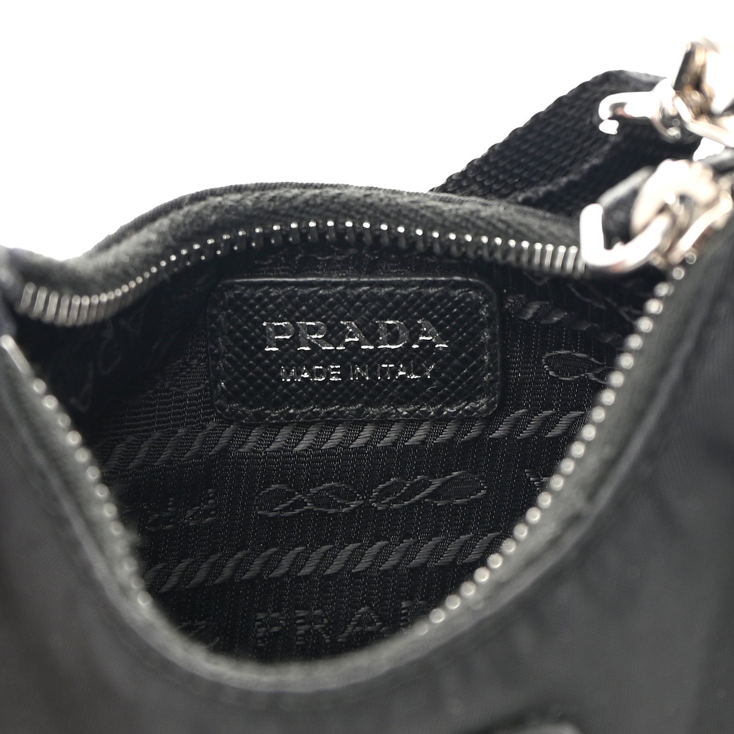 Tessuto Nylon Mini Re-Edition 2000 Shoulder Bag Black