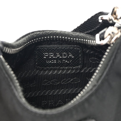 Prada Tessuto Nylon Mini Re-Edition 2000 Shoulder Bag Black 6 of 14