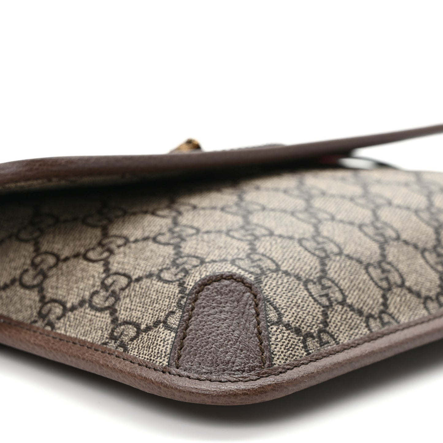 GG Supreme Monogram Neo Vintage Web Belt Bag Brown