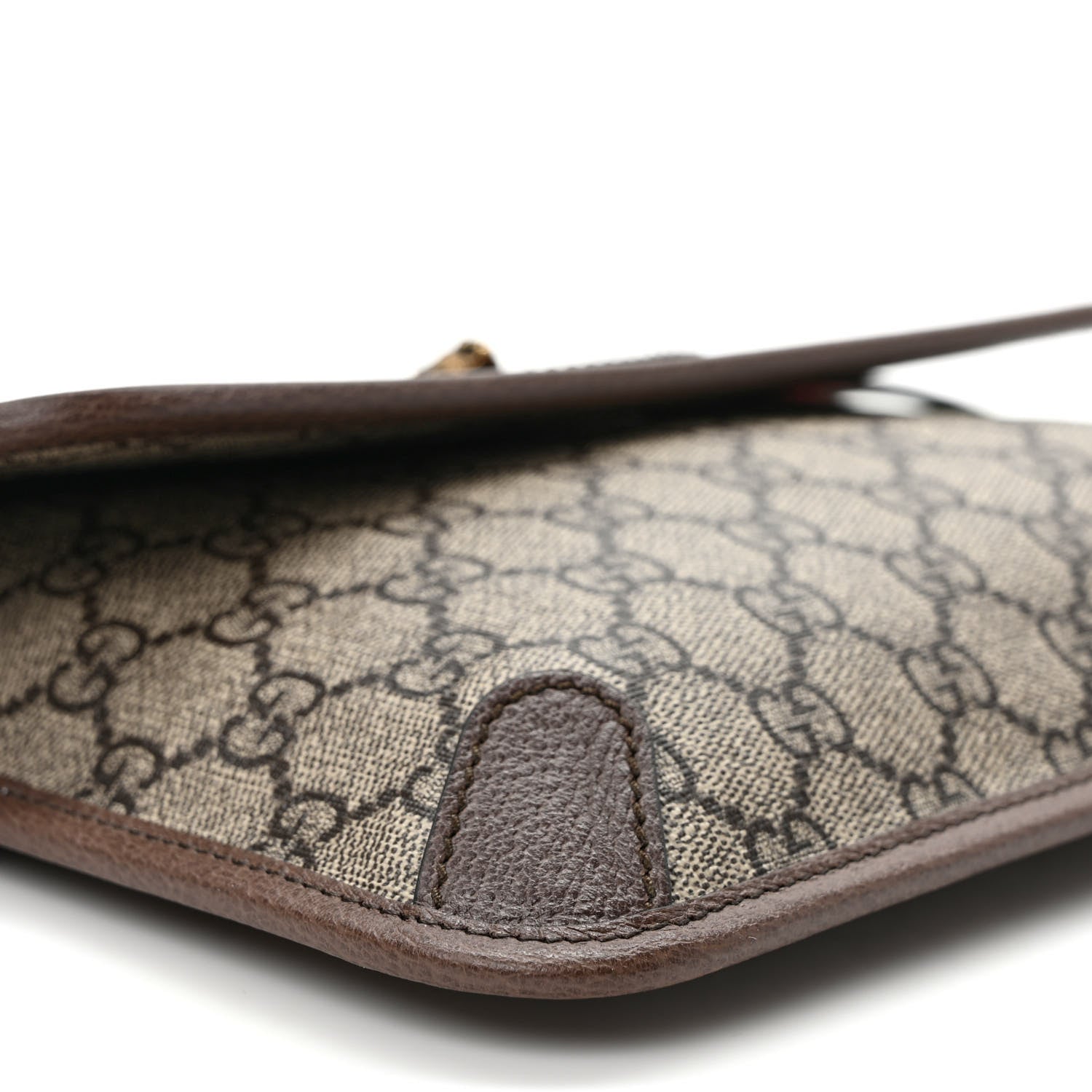 Gucci GG Supreme Monogram Neo Vintage Web Belt Bag Brown 8 of 9