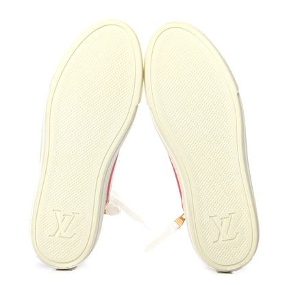 Louis Vuitton Calfskin LV Stellar Sneaker Boots 37 White Framboise 5 of 7