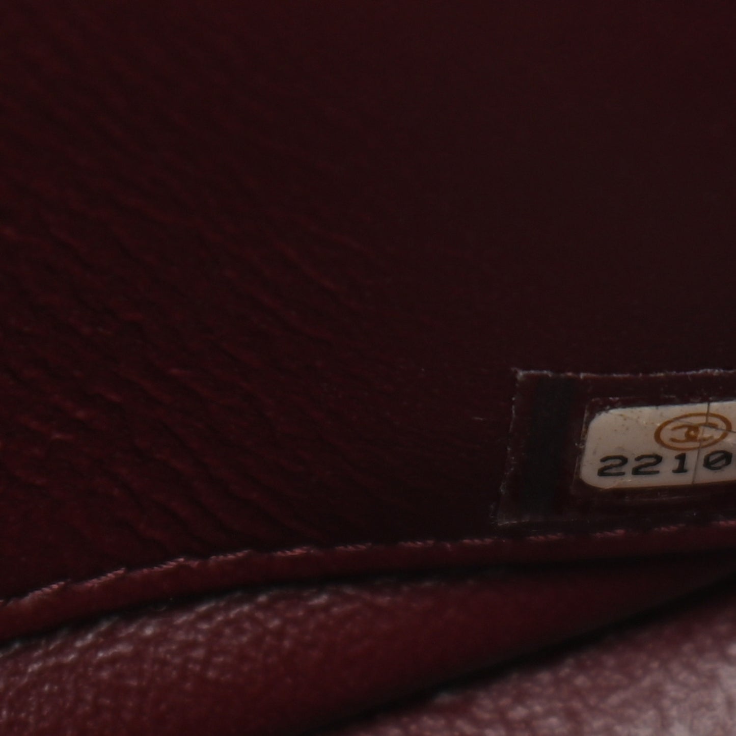 Shiny Goatskin Diagonal Quilted Small Flap Black