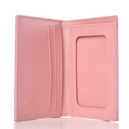 Chanel Iridescent Caviar Quilted Card Holder Wallet Rose Pink 9 of 16