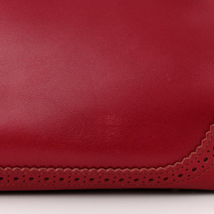 Hermes Tadelakt Ghillies Birkin 35 Rubis 12 of 20